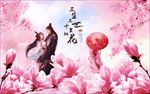 粉色桃花装饰画
