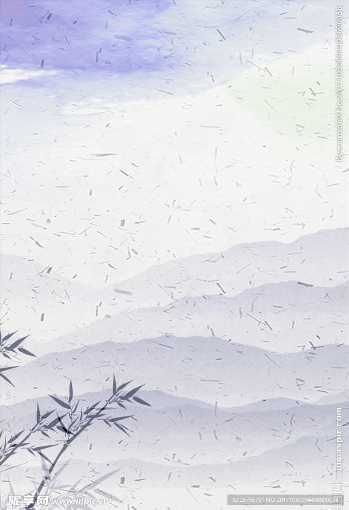 复古山水古风广告背景