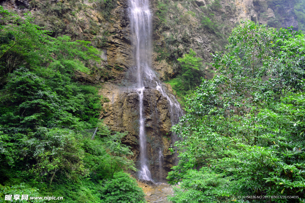 瀑布风景山水