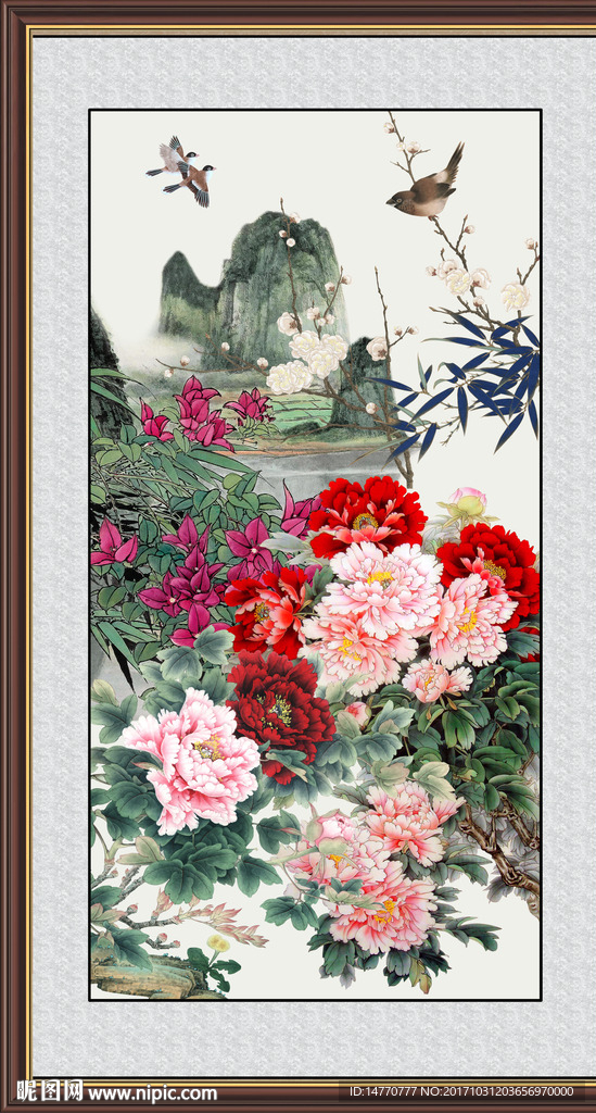 国画牡丹