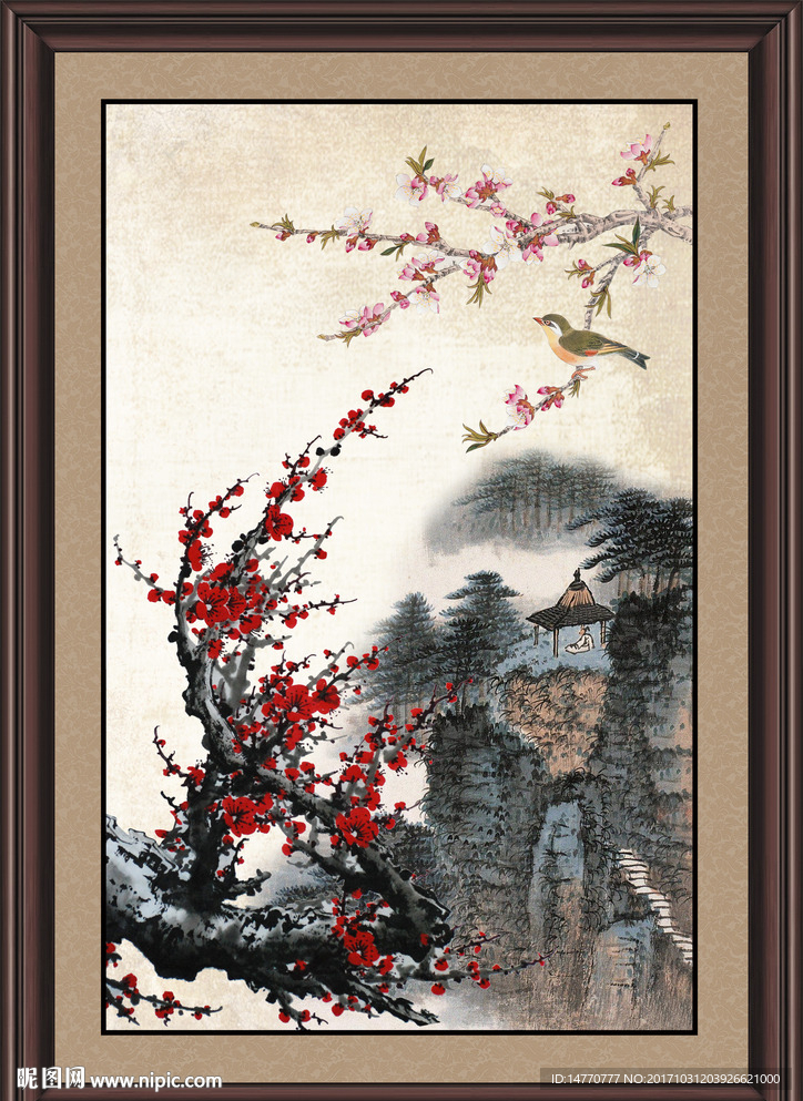 国画梅花