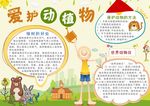 爱护动植物小报