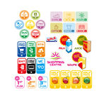 国外包装标签设计矢量图