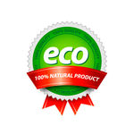 eco圆形标签图标设计