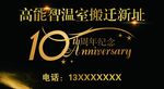 10周年纪念海报周年纪念艺术字