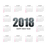 2018年日历
