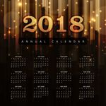 2018年日历