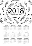 2018年日历