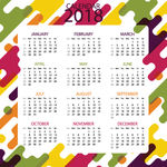 2018年日历