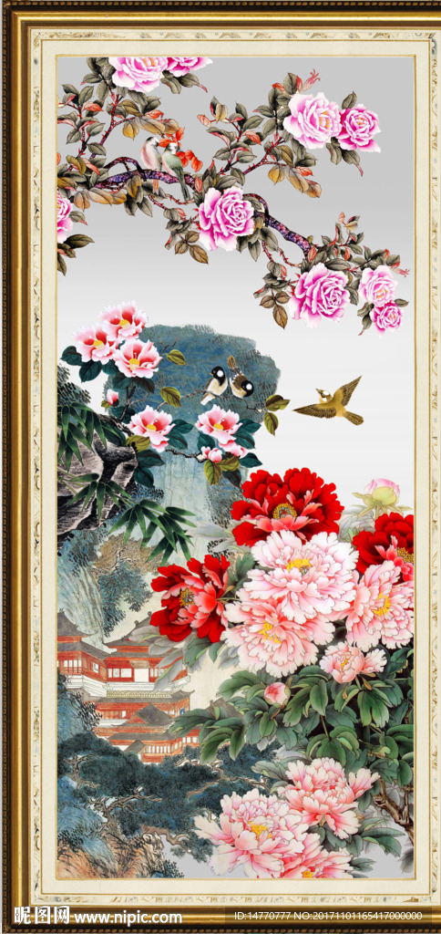 国画牡丹