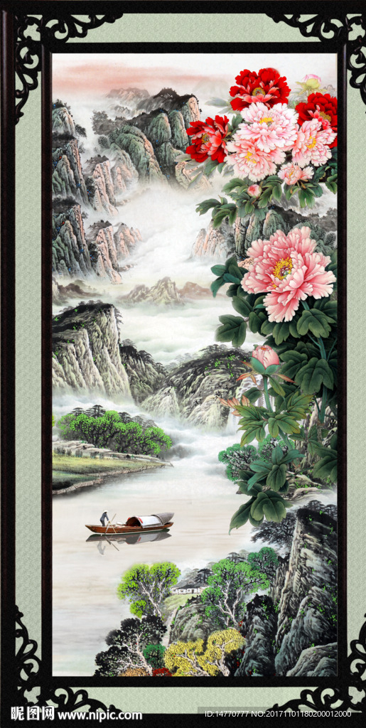 国画牡丹