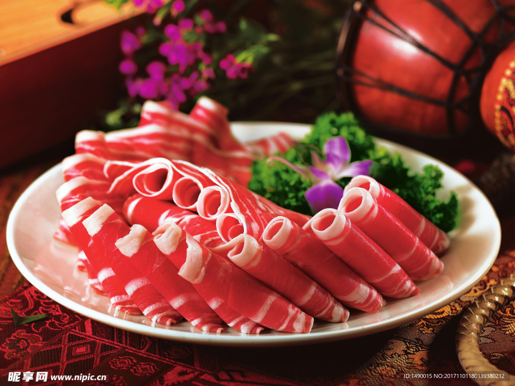 羊肉卷  火锅  食材