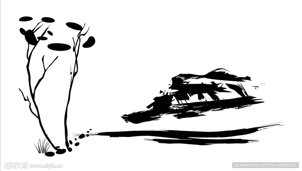 水墨画