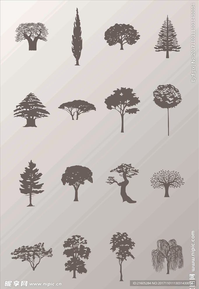 形态各异的树