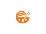 手绘碗筷LOGO