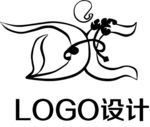 logo设计 字母设计 黑白线