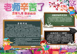 老师辛苦了小报