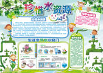 珍惜水资源小报