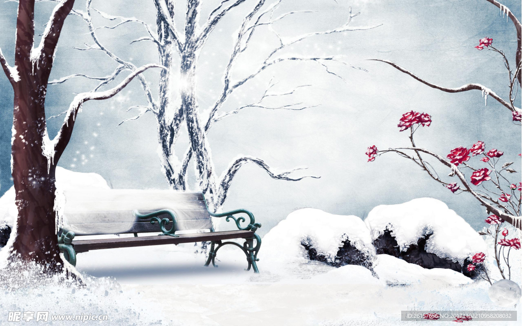 唯美冬季雪景