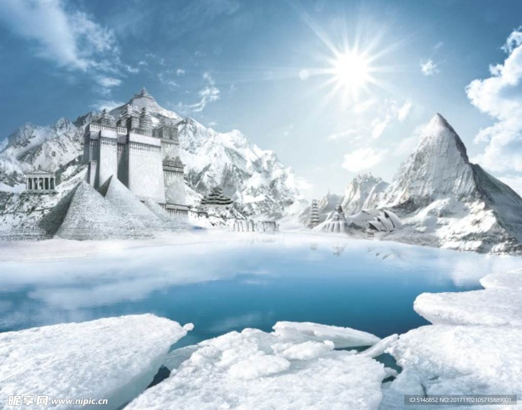 雪山背景