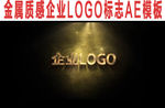 金属质感企业LOGO标志AE