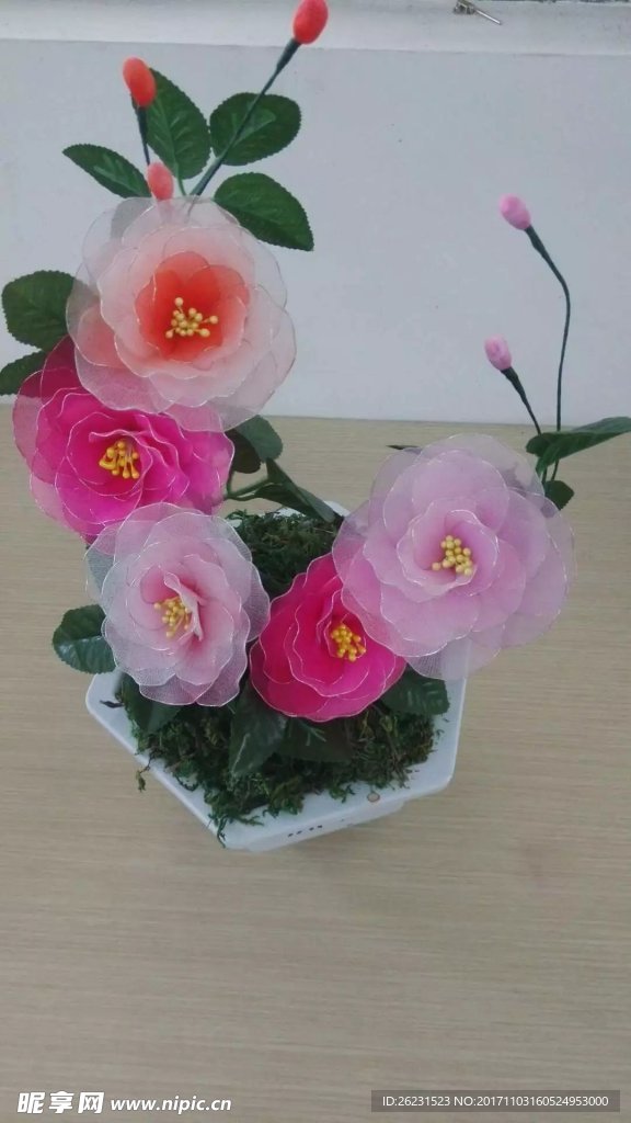 丝网花牡丹