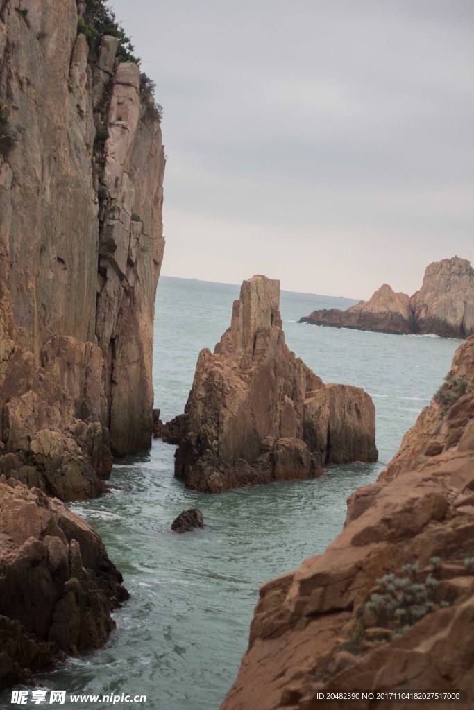 海边风景 石头 海水