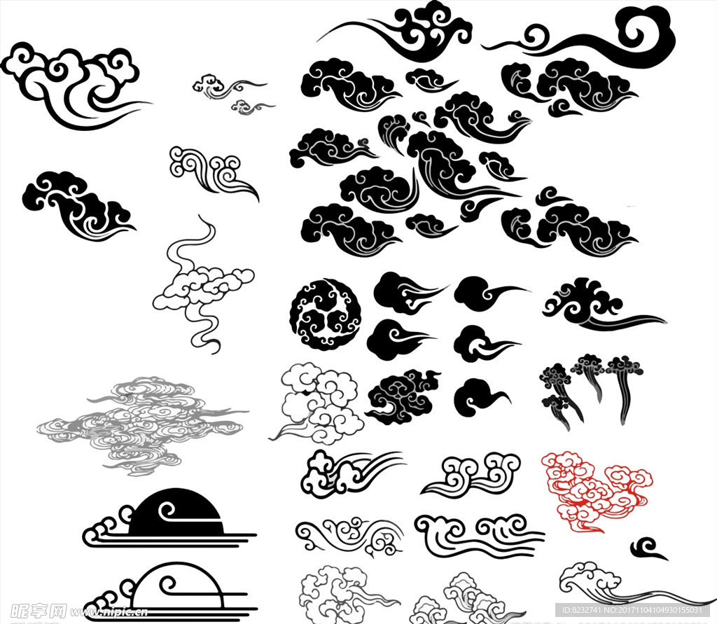 祥云 云纹 花纹 底纹