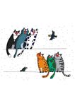 可爱卡通猫矢量图下载