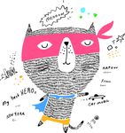 卡通超人小猫矢量图下载