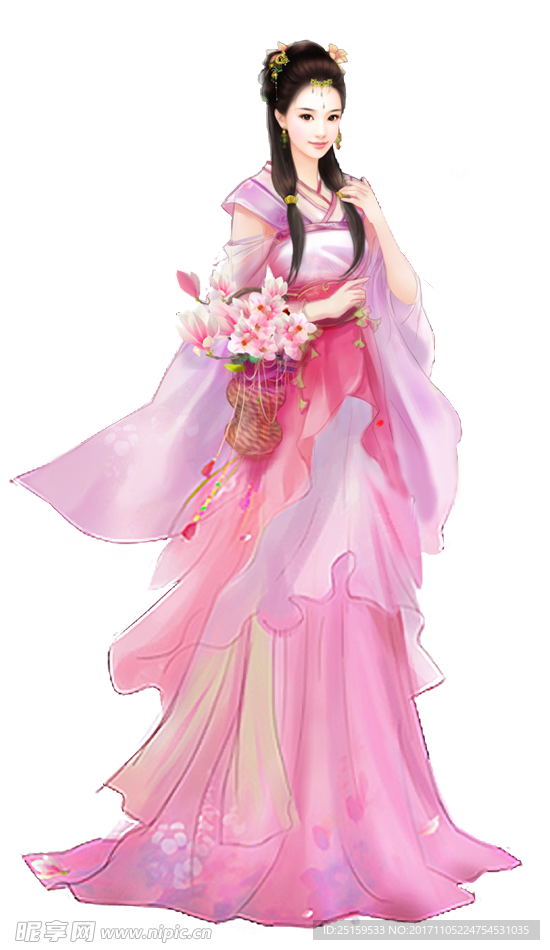 古装手绘美女