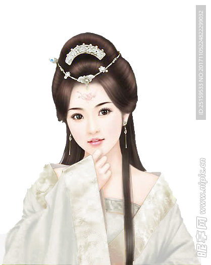 手绘美女
