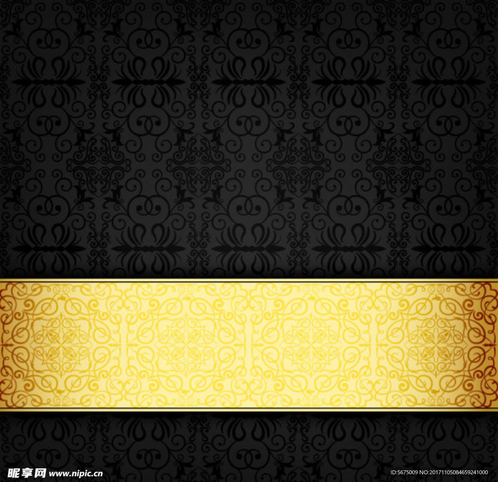 欧式烫金底纹