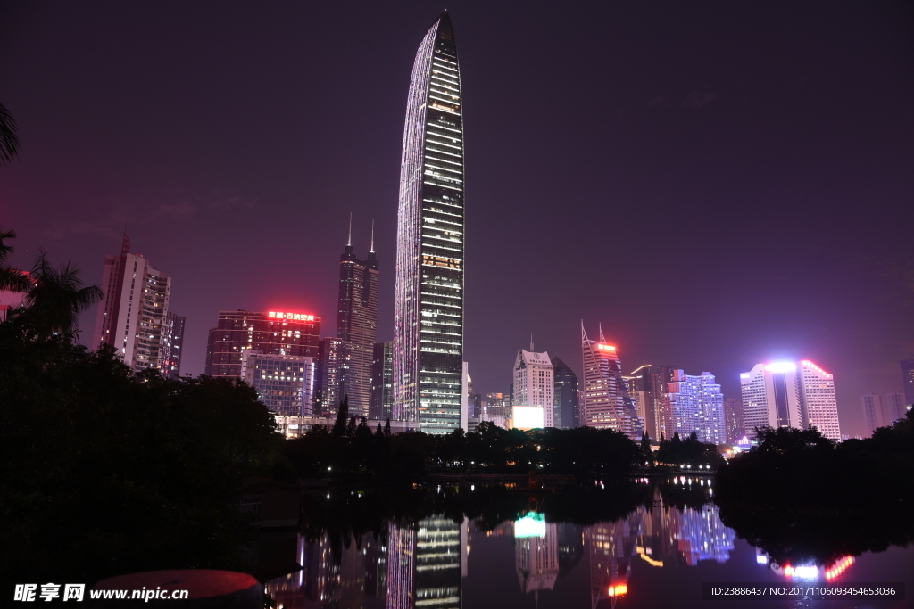 深圳夜色-荔枝公园