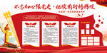 不忘初心跟党走社区党建文化墙