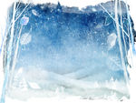 创意冬雪蓝背景图