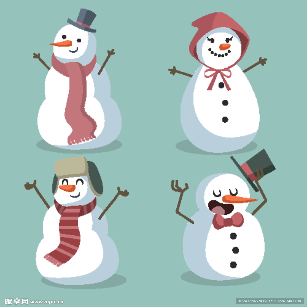 卡通雪人