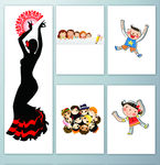 插画女孩 小孩 手绘小孩