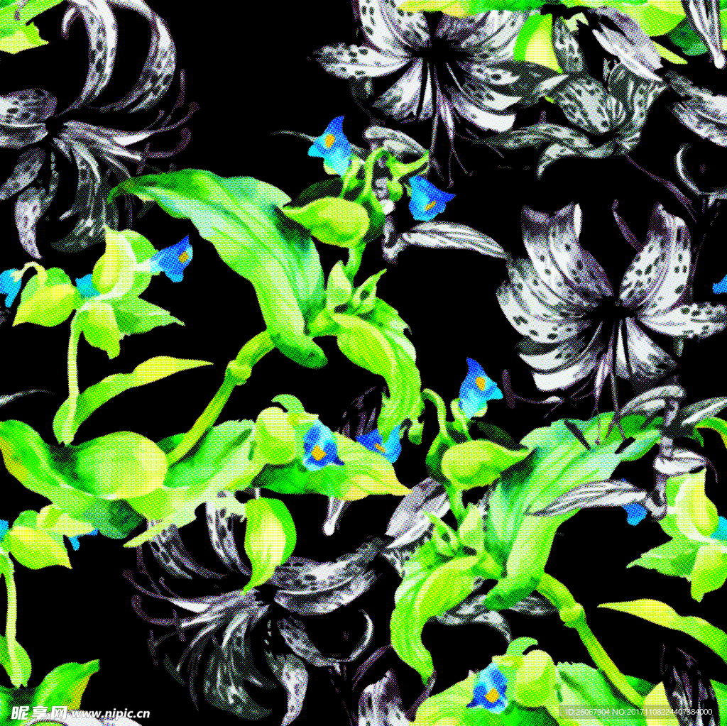 数码效果花