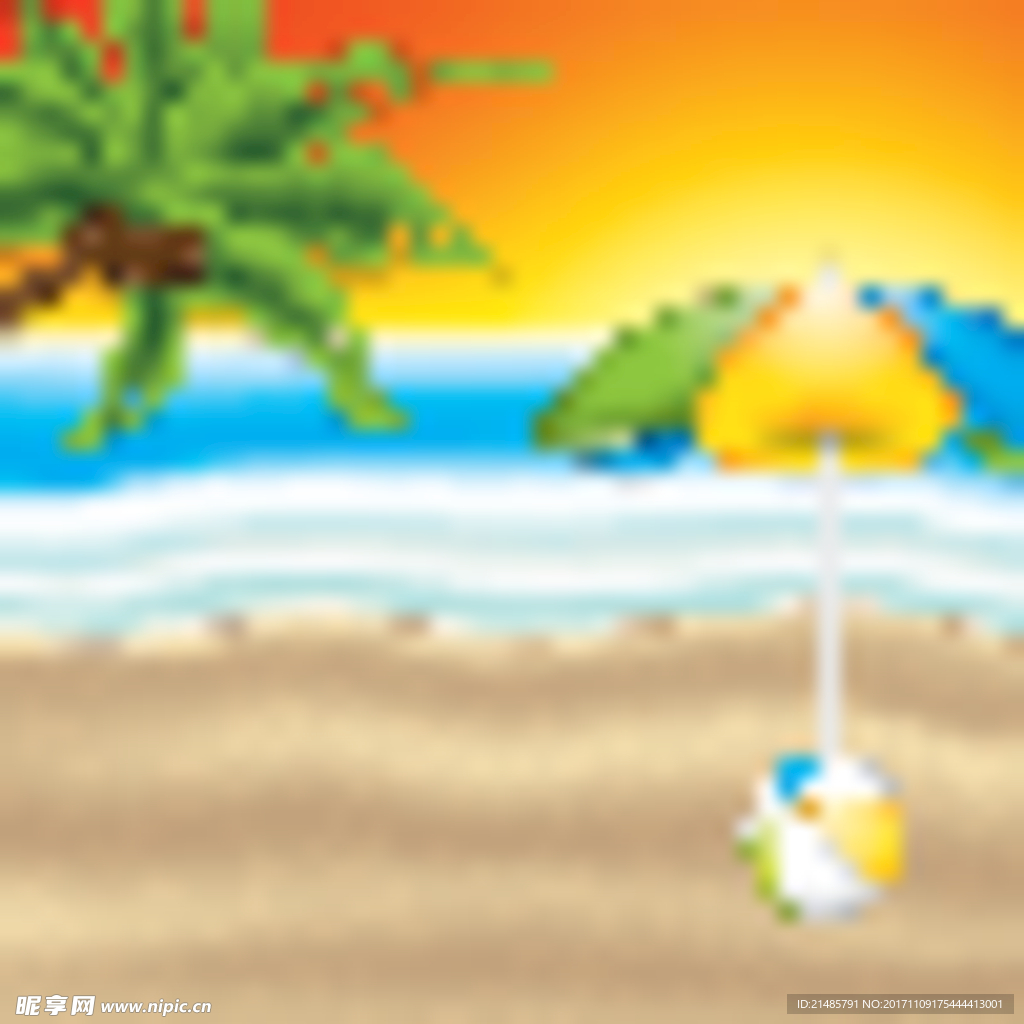 夏日沙滩