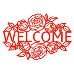 welcome剪纸