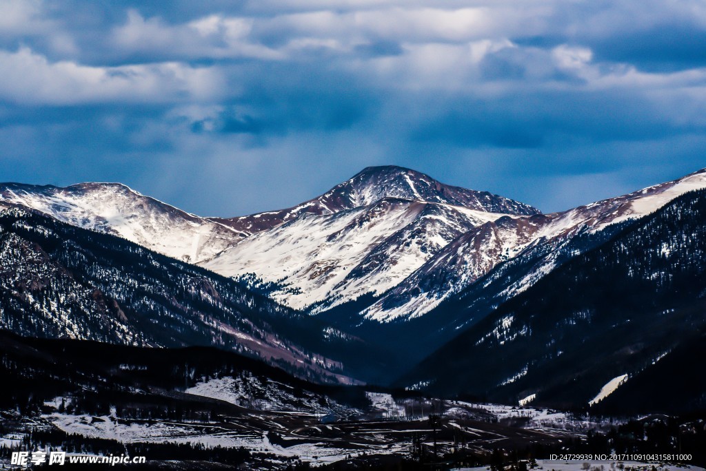高山 大山 森林 天空 美景