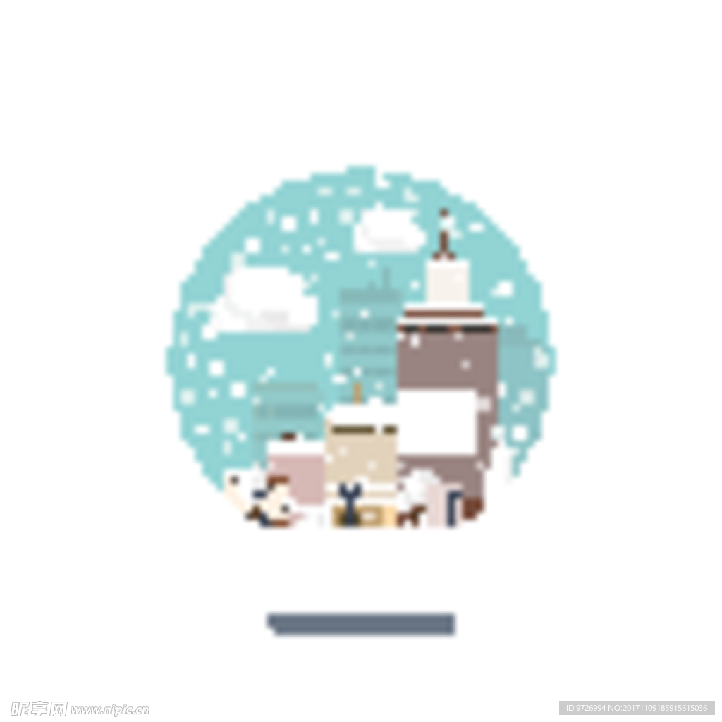 圣诞雪景素材下载