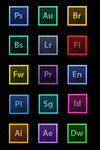 adobe各款软件图标样式