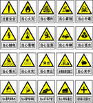 警告类标识牌
