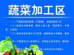 蔬菜加工区展板图片