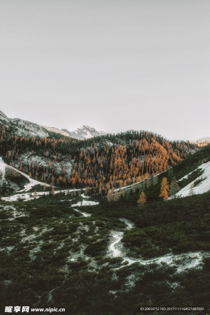 雪山美景