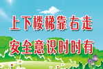 楼梯标语