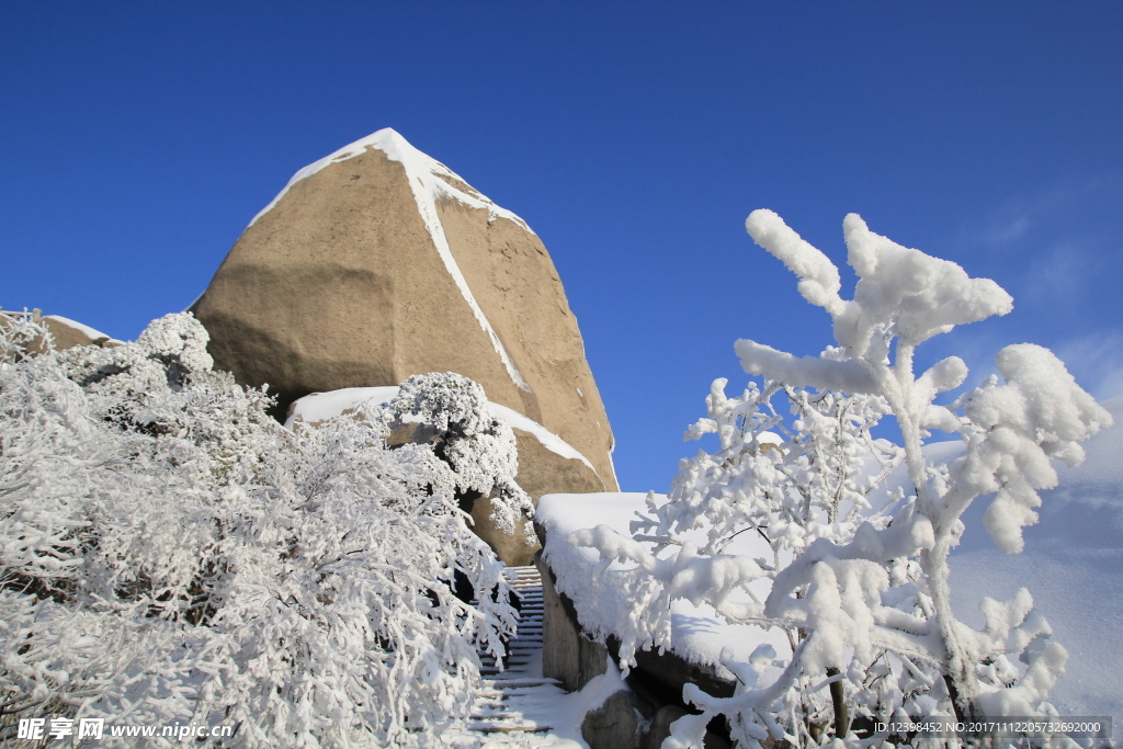 天竺山雪景