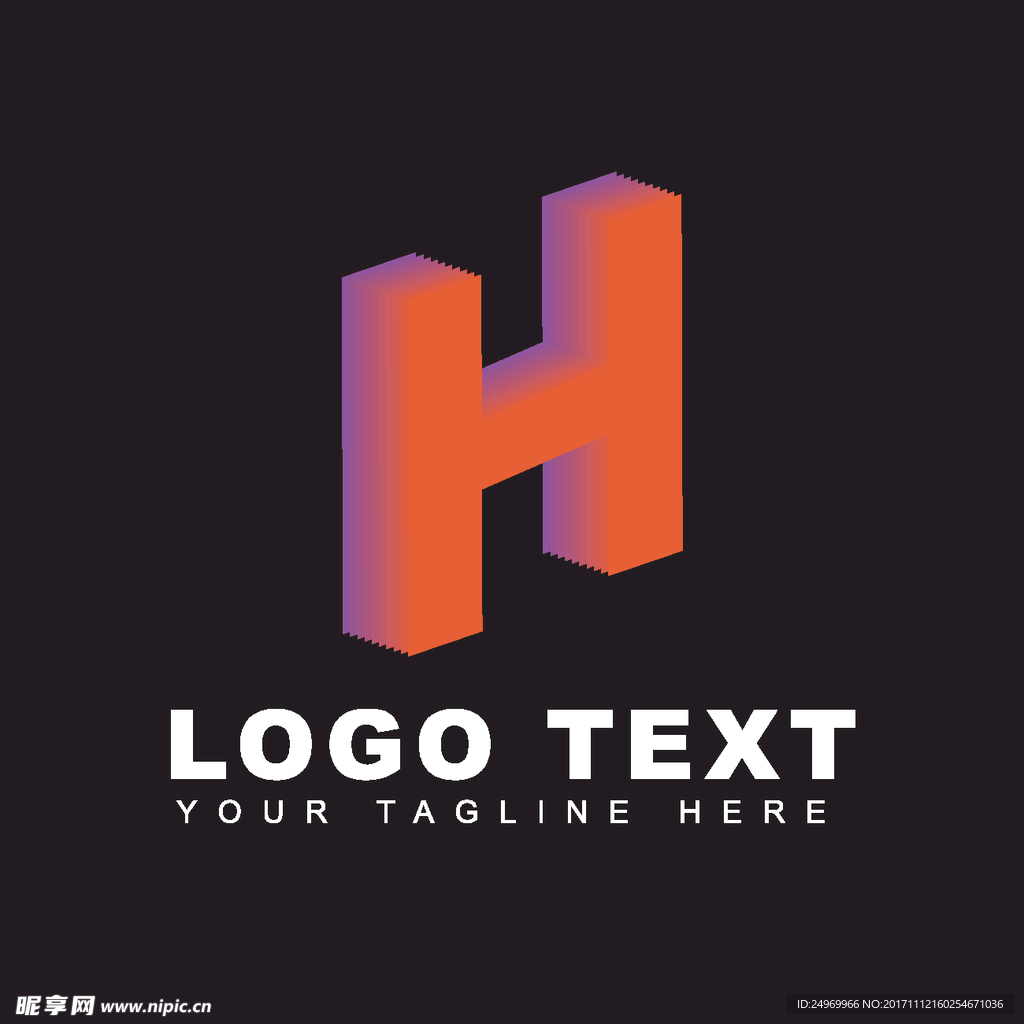 H造型图标